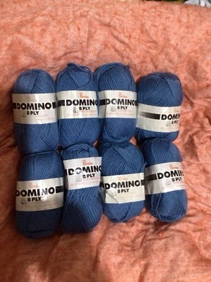 Vintage Panda Domino 8 Ply Yarn 50g x 8 Balls Pure New Wool - image 1 of 4
