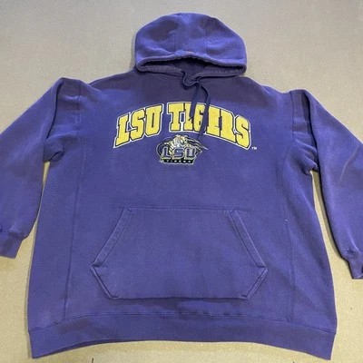 LSU Tigers Hoodie Sweatshirt Mens 2XL NCAA Football Colosseum Athletics Tiger - Image 1 of 4