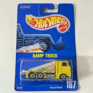 Hot Wheels Ramp Truck from 1992 (all blue card) Mainline #187 NEW ON CARD - Picture 1 of 7