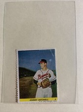 Johnny Antonelli Boston Braves 1949 Eureka Baseball Stamp #4