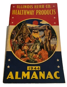 VTG 1944 Healthway Product Almanac Herb Remedies Botanical Retro Health Cure Ads - Picture 1 of 4