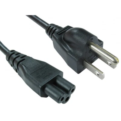 2m Power Cable US Plug to C5 Mains Lead Clover - Image 1 of 3