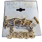 Boutique Collection Gold Plated Jesus Pin Music Notes New