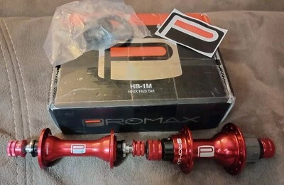 Juego de bujes de carreras ProMax HB-1M rojo BMX 28 agujeros NUEVO (nunca usado) ¡Bonito! ¡Siéntete suave! Foto 1 de 4