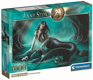 NEW Clementoni Jigsaw Puzzle 1000 Pieces 37053 Siren's Lament Anne Stokes - Imagen 1 de 2