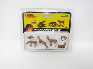 Woodland Scenics O 2738 ciervo ciervo ciervo animal salvaje bosque paisaje conjunto de figuras - Imagen 1 de 2