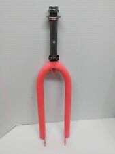 HUFFY PRO  23" BICYCLE FORK - Old School 80's BMX Mountain Bike Neon Pink +nuts