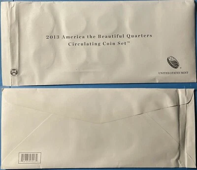 US 2013 America the Beautiful Quarters Circulating Coin set of 10 Quarters BUNC - Image 1 of 2