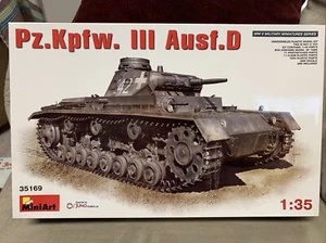 Miniart 1/35 German Panzer III Audf D Tank military model kit #35169 - Picture 1 of 2