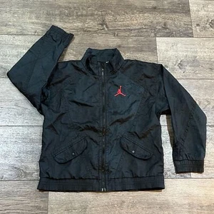 RARE! Vintage 1988 Jordan Black MVP Full Zip Jacket Boys Large Women's Medium - Picture 1 of 11
