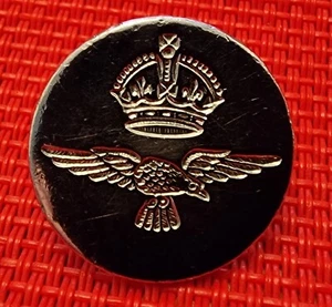 RAF Kings Krone weißer Metallknopf 23 mm W.Dowler & Sons, Birm - Bild 1 von 2