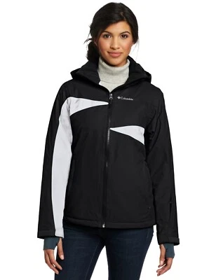 NUEVO CON ETIQUETAS ABRIGO IMPERMEABLE COLUMBIA MUJER SNOWCALYPSE INTERCHANGE NEGRO LRG OMNIHEAT Foto 1 de 4