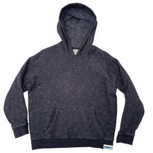 Mollusk Mens Small Hoodie Grey Whale Patch Pullover Textured Cotton Poly Blend S - Bild 1 von 9