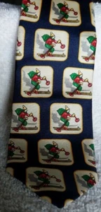 GAP boys silk necktie blue with cross country ski approximately 44 inches long - Picture 1 of 4