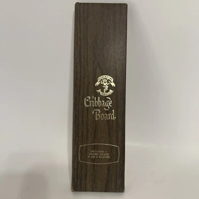 Vintage Pleasantime Games Cribbage Three Track Tri-Crib Wooden Board 706 Pacific - Image 1 of 4