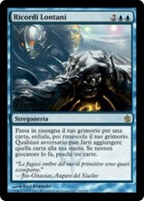 1X Distant Memories Mirrodin Besieged NM/EX Italian MTG CARD