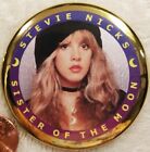 Stevie Nicks PIN BUTTON Sister Of The Moon GOLD Fleetwood Mac Custom Graphic