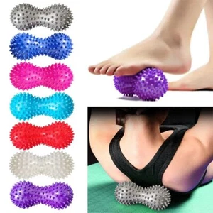PVC Peanut Spiky Ball Trigger Point Plantar Fasciitis Massage Therapy Ball - Picture 1 of 9