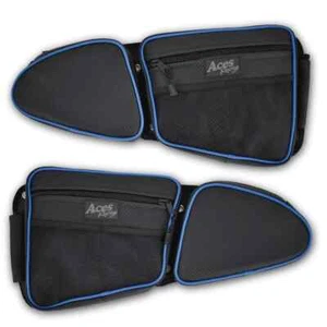 (Blue) RZR 1000/Turbo Door-Bags - Carbon Fiber 2014-2023 (SOLD AS A PAIR) - Picture 1 of 2