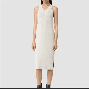 allsaints ribbed v neck Shortsleeve sweater dress Size Small - Picture 1 of 5