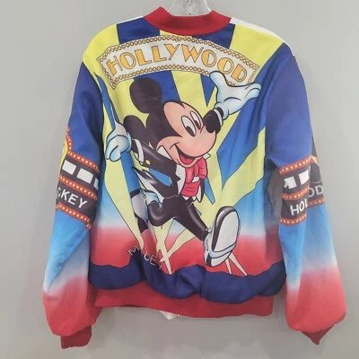 Rare Vintage 90s Chalk Line Disney Mickey Mouse Hollywood  Fanimation Jacket L - Image 1 of 4