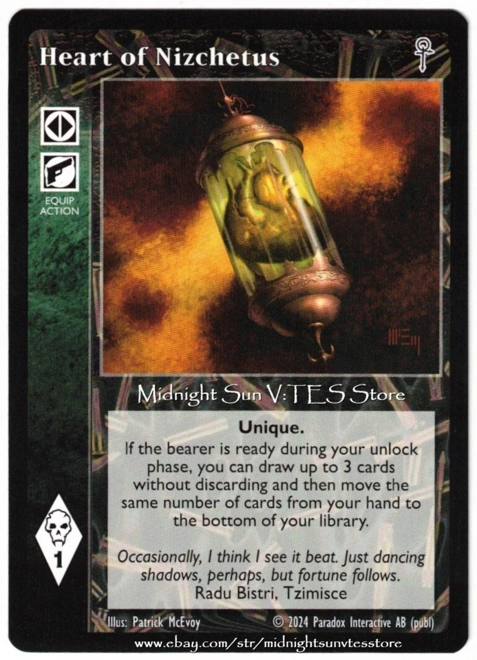 Heart of Nizchetus Fifth Edition V5 2024 V:TES VTES Vampire CCG - Image 1 of 1