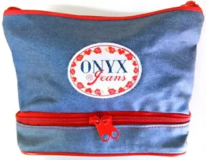 ASTUCCIO Onyx jeans Anni 80/90 VINTAGE DOPPIA CERNIERA COLLEZIONE PA209 - Foto 1 di 8
