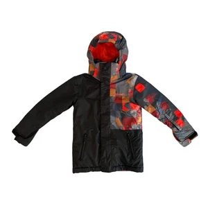 Quicksilver Boys Snowboarding Jacket Size 8 Dry Flight 10K Rainbow Patch - Picture 1 of 16
