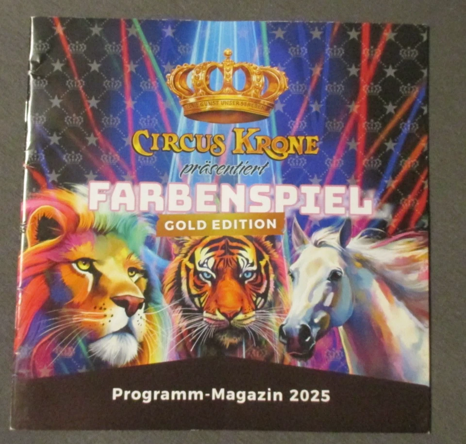 Circus Krone Programm, "Farbenspiel" Goldedition, 2025, - Bild 1 von 4