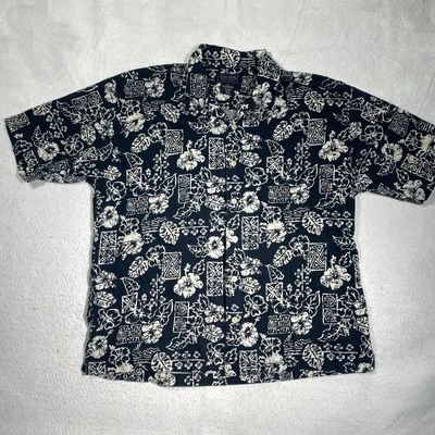 Vintage Duck Head Shirt Button Up Shirt Mens XL Navy Blue Hawaiian Short Sleeve - Image 1 of 4