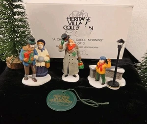 DEPT 56 Heritage Village "A CHRIST CAROL MORNING" Porzellan Retired # 55883 - Bild 1 von 10