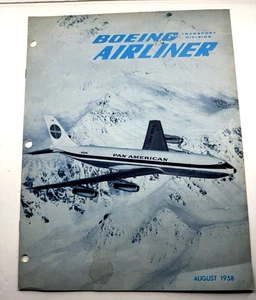 Vintage August 1958 Issue of Boeing Transport Division Airliner Magazine - Picture 1 of 22