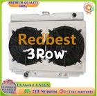 3Row Aluminum Radiator Shroud Fan For 1967-1970 Ford Mustang Mercury Cougar XR7 Ford Cougar