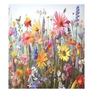 Dishwasher Magnet Cover, Wildflowers Magnet Sticker Fridge Panel Decal for Ho... - Picture 1 of 6