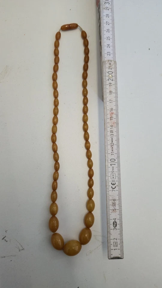 Bernstein Kette Oliven Butterscotch Antik 54cm Top - Bild 1 von 1