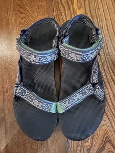 Teva Sandals Mens 11 Green Original Universal Hiking Trail Sports Strappy - Bild 1 von 5