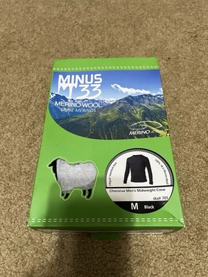 Camiseta Top Hombre Minus 33 Lana Merino Chocorua Peso Medio Crew Capa Base Talla M Foto 1 de 4