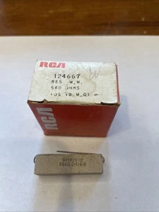 Vintage RCA Part # 124667 560 Ohm Resistor New Old Stock - Foto 1 di 4