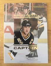 1993-94 PINNACLE French Canadian CAPTAIN MARIO LEMIEUX #CA18 Penguins