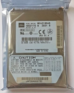 40 GB Ide Toshiba MK4018GAS P-Ata 4200RPM 2MB HDD 2.5 " Internal Hard Drive New - Picture 1 of 1