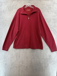 Paradise Collection 1/4 Zip Sweater Men's XL Red Long Sleeve Knit - Picture 1 of 23