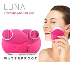 Mini Spazzola elettrica Silicone Pulizia cura Viso Esfoliante Anti Age LUNA USB