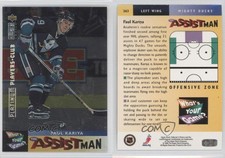 1995 Collector's Choice What's Your Game? Platinum Player's Club Paul Kariya HOF