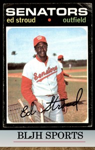 1971 Topps #217 Ed Stroud Washington Senators (see pics)