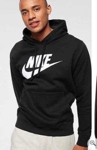 Nike Herren Sportswear Big Logo Club Fleece Pullover Hoodie Kapuzenpullover - Bild 1 von 26