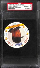 1989 HOLSUM BAKERIES #8 KIRBY PUCKETT SUPER STARS DISCS PSA 10 08209244