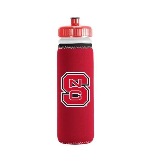 LOTE DE DOS BOTELLAS DE AGUA DE PLÁSTICO EXPRIMIBLES NC STATE WOLFPACK 22 oz (cierre) Foto 1 de 2