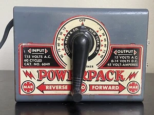 Vintage MARX 6049 HO Toy Transformer Powerpack with Made In USA - Bild 1 von 6