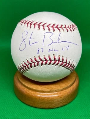 STEVE BEDROSIAN AUTÓGRAFO BEISEBOL TRISTAR AUTÊNTICO 87 NL CY BRAVES PHILLIES - Imagem 1 de 2