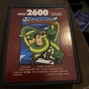 Venture Red Label (Atari 2600) Game Cartridge, Box And Warranty Card - Picture 1 of 5
